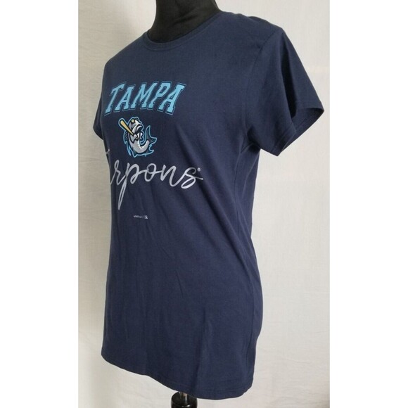Gildan Softstyle Tampa Tarpons Womens Ladies T-Shirt Large Yankees Minor League - Picture 6 of 12